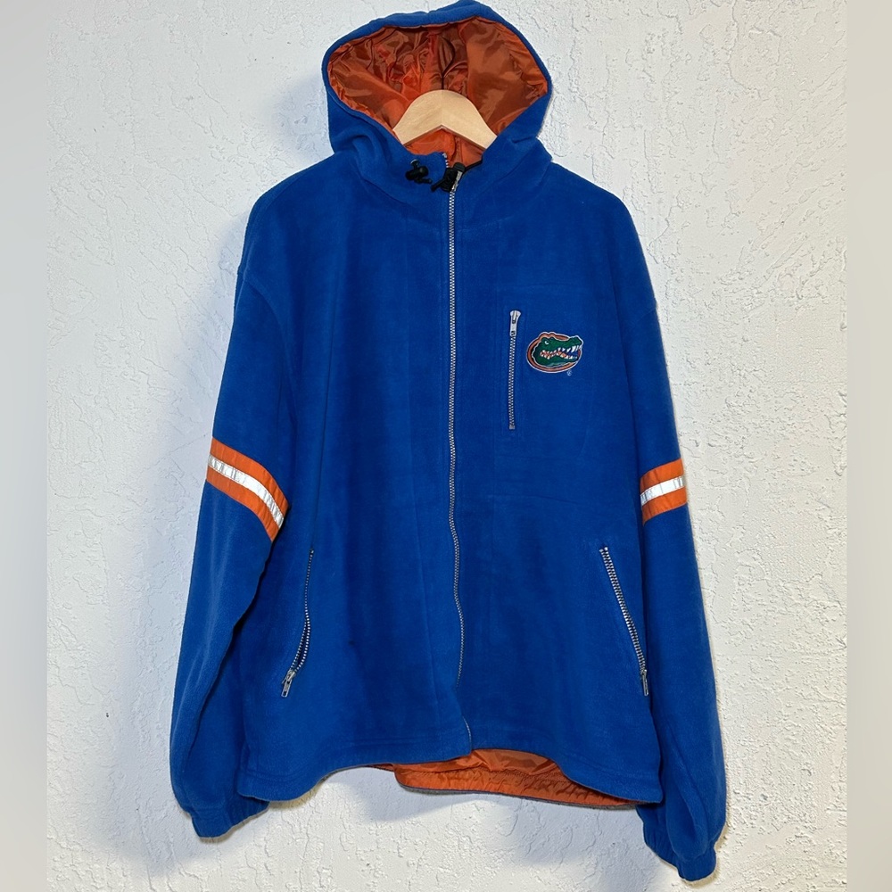 VTG Men’s Champion Florida Gators Full Zip Hoodie | 2XL | 3M Reflective Sleeves
